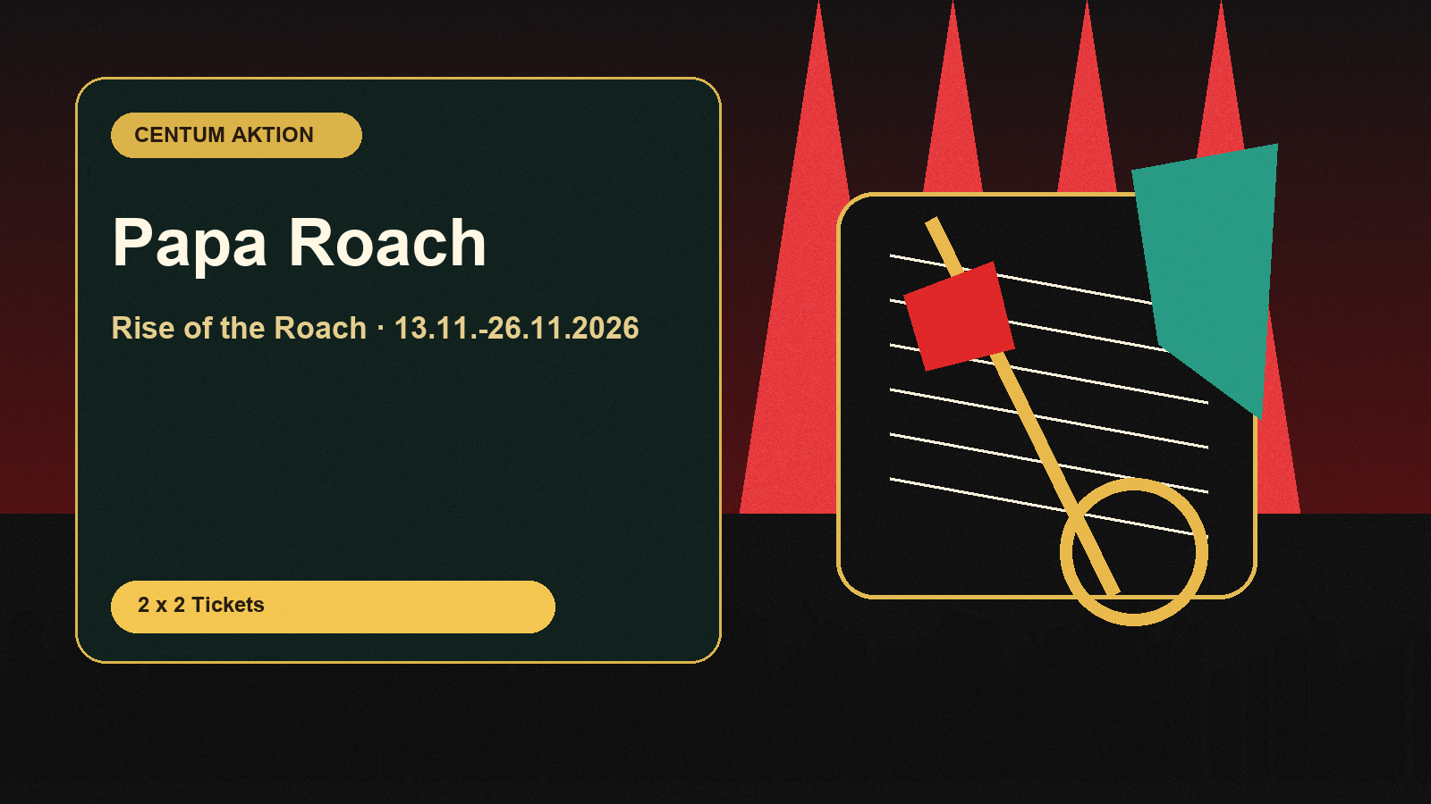Papa Roach - Rise of the Roach als Centum Geschenkaktion