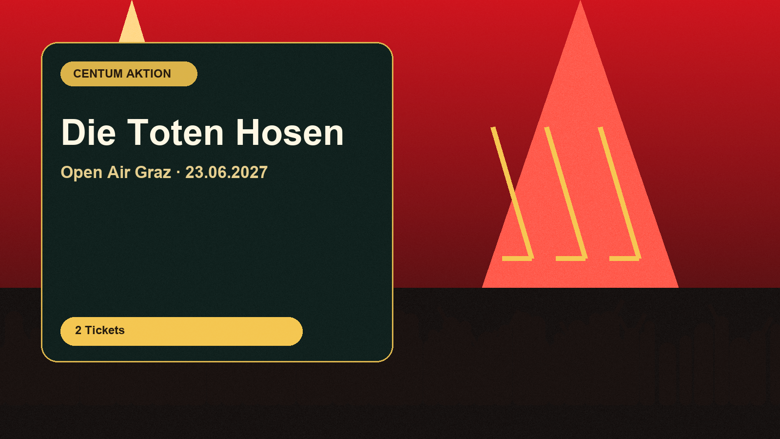 Die Toten Hosen - Open Air - Graz als Centum Geschenkaktion