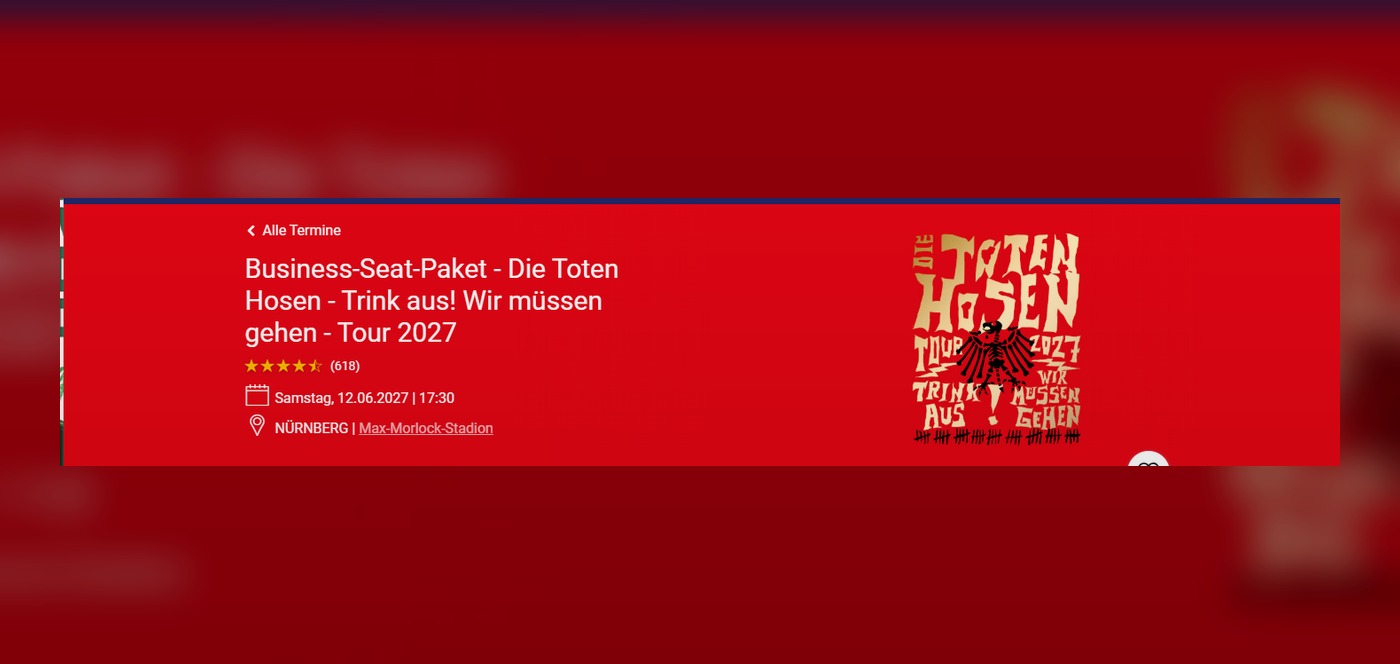 Die Toten Hosen - Nürnberg als Centum Aktion